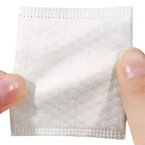 120pcs Makeup Remover Water Cleaning Pad Disposable Deep Cleaning Cotton Pad Pink Hand Plug Type Makeup Remover Cotton