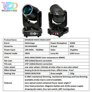 WEDOSTAGE STOCK POLOGNE Projecteur <span class=keywords><strong>Lyre</strong></span> Sharpy à tête mobile avec flight case en plastique 7R 230W pour éclairage de scène disco avec prisme et gobo - Product Image 3