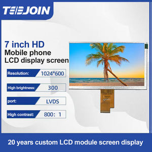 Resolución Hd de 7 pulgadas, 1024*600, tipo de panel Tft-lcd, pantalla Lcd, pantalla Horizontal, interfaz Lvds de 40 Pines, puede <span class=keywords><strong>aumentar</strong></span> la fábrica táctil - Product Image 2