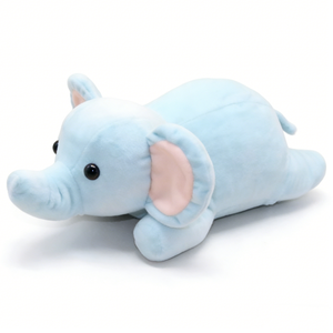 Customized <b>Cute</b> Blue Elephant Plush Toy 3D Shape Cartoon Soft Stuffed Animal for Kids - Product Image 3