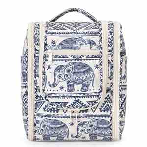 Bolsa de Aseo Colgante Impermeable con Diseño de Elefante, Bolsa de Maquillaje Portátil, Bolsa de Viaje con Asa para Niños, Adolescentes y Niñas - Product Image 1