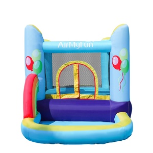 Terrain de jeux <span class=keywords><strong>gonflable</strong></span> bleu château <span class=keywords><strong>gonflable</strong></span> pour enfants PVC maison jardin jouer amusant durable <span class=keywords><strong>structure</strong></span> de divertissement polyvalente - Product Image 4