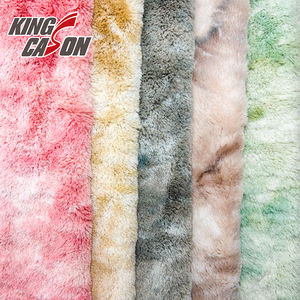 KINGCASON Usine Directe Haute Qualité <span class=keywords><strong>Vente</strong></span> Conceptions Personnalisées Brossé 250gsm 1.6m Mélange 100% Polyester Fausse <span class=keywords><strong>Fourrure</strong></span> Tissu pour Couverture - Product Image 1