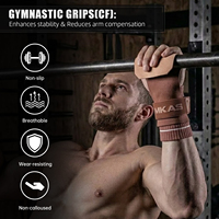MKAS - Agarraderas de Gimnasio Unisex Antideslizantes con Protección para las Palmas, Diseño de Garra de Gato en Hypalon, para Levantamiento de Pesas