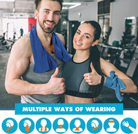 Toalla Deportiva Personalizada con Logotipo, Suave, Transpirable, Refrescante, Absorbente de Sudor, de Microfibra, de Secado Rápido, con Caja de Almacenamiento