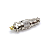 Connecteurs circulaires industriels YS1-14, fiches et prises d'aviation mâles/femelles à 2-7 broches, à clipser sur coque arrière métallique