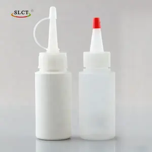 Botol plastik lapisan Hdpe 30ml 60ml, botol plastik seni pasir lem kosong botol minyak mesin Remas cat