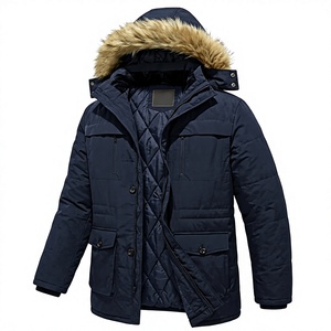 Parka Larga de Invierno para Hombre, Talla Grande, con Capucha y Cuello de Piel de Zorro - Product Image 2