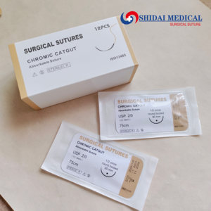 Suturas Quirúrgicas Médicas al por Mayor: Hilo de <span class=keywords><strong>Catgut</strong></span> Crómico Absorbible Estéril Desechable Liso - Proveedor - Product Image 4