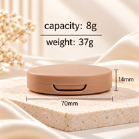 Palette de fards à paupières ultra-fine et portable, conteneur vide pour blush 8g, plaque de fards à paupières monochromes, emballage en plastique pour maquillage