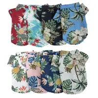 Toptan rahat serin yaz hawaii tropikal stil köpek evcil hayvan giysileri gömlek