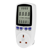 Prise intelligente UK Wattsave PM01UK avec écran LCD, 3 prises, 220V 13A, pour usage industriel et hospitalier, auto-test, anti-effraction