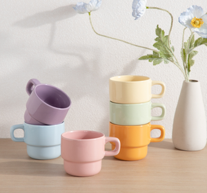 Pastel Stackable Ceramic <b>Mug</b> Custom Print Logo Promotional Advertising Gift Cup Bulk Wholesale Gift <b>Box</b> Supermarket Supply - Product Image 6