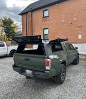 Camper Shell with Tent for Ford F150 RAM 1500 Toyota Tundra Tacoma Silverado Gladiator Ridgeline Nissan Frontier 4X 5.5 5.7 ft