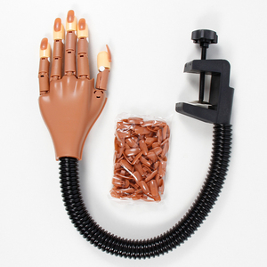 Mano de Práctica Flexible y Móvil para Uñas Acrílicas, 100 Puntas de Repuesto, Kit de Herramientas para Manicura de Salón y Exhibición de Maniquí - Product Image 5