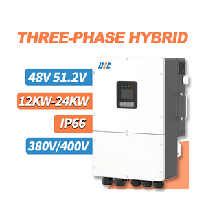UNC 24kw 48v IP66 2MPPT 380V/400v On/OffGrid Triphasé CT RS485/UPS Affichage LCD 98% 360. Protection contre les surtensions et les sous-tensions - Product Image 1