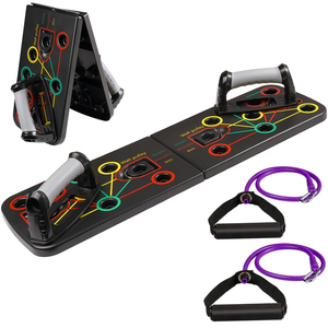 Supporti <span class=keywords><strong>per</strong></span> Flessioni Multifunzionali Portatili in ABS con Logo Personalizzato, Barra in Gomma TPR TPE <span class=keywords><strong>per</strong></span> Allenamento Braccia ed <span class=keywords><strong>Esercizi</strong></span> <span class=keywords><strong>Addominali</strong></span> - Product Image 1