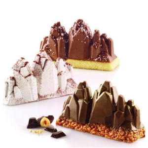 6 Cavity Iceberg Mousse Cake Mold 3D Snow Mountain Silicone Baking Mold For Chocolate Cake Decorating Commercial Use - Product Image 2