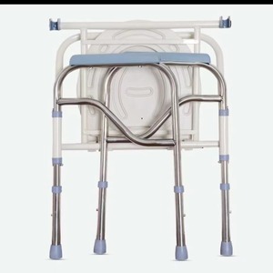 Silla de inodoro plegable ajustable en altura de alta calidad, con inodoro 2 en 1 - Product Image 3