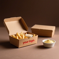 Cajas de Cartón para Comida para Llevar, Personalizadas para Restaurantes, Tamaño Grande, para Tacos, Contenedor de Papel para Comida para Llevar