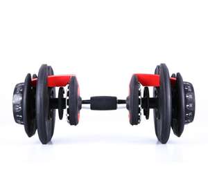 Ensemble d'haltères réglables 28 kg pour hommes et femmes, antidérapant, réglage rapide, service de personnalisation du logo, vente en gros directe - Product Image 4