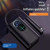 Pompe à air ABS compacte pour voiture, gonfleur avec manomètre pour voitures et vélos électriques
