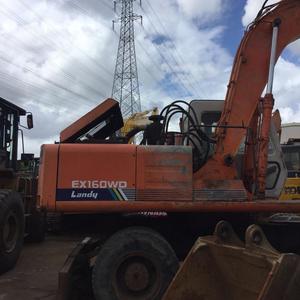 Excavatrice sur pneus Hitachi EX160WD d'occasion, provenance Japon, à vendre - Product Image 1