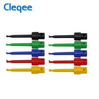 Cleqee-2 P5001 Multimètre Sonde Fil Kit Pinces SMT/SMD IC D20 Câble de soudage à fiche banane 4mm Crochet D'essai Clip