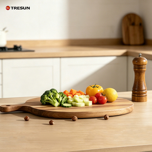 Acacia Wood Cutting Board Solid Wood Charcuterie Board Outdoor <b>Camping</b> Cheese Fruit Meat Dishwasher Chopping Block - Product Image 3
