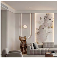 Panneau mural en placage de bois, plaque en cristal de carbone, bambou décoratif, charbon de bois, villa, imperméable, ignifuge