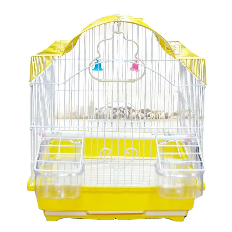 Cage pour les animaux domestiques, accessoire de voyage, grande taille, en fer métallique, pour perruches, support pour élevage des oiseaux, avec treillis métallique