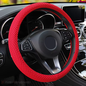 Funda para <span class=keywords><strong>Volante</strong></span> de Coche en Colores de Moda, Varias Opciones de Color, Suave, Transpirable, Ajuste Universal - Product Image 1
