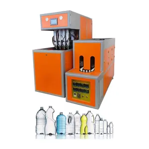 4 cavities semi automatic bottle blowing machine prices