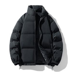 Veste à col montant unie pour homme et <span class=keywords><strong>femme</strong></span>, nouvelle collection hiver 2026, épaisse, tendance, décontractée, pour couple, style 'bread coat' - Product Image 1