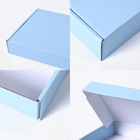 Boîte d'expédition pliable auto-érectible en carton ondulé de 2 mm, écologique, recyclable, réutilisable, impression personnalisée, couleur pastel, emballage cadeau pour