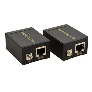 60m VGA Extender để RJ45 Ethernet tín hiệu Extender CAT5e CAT6 LAN Mạng Transmitter Receiver Adapter