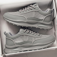 Baskets tendance décontractées en cuir véritable respirant à lacets et grande maille, best-seller de l'été