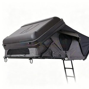 Aluminum Hard Shell Roof Top Tent For <b>Car</b> Roof Tent Outdoor Camping Waterproof Vehicle Carbon Fiber Rooftop Tent With Ladder - Product Image 4