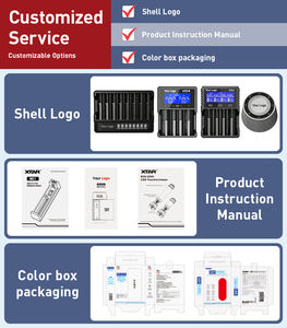 XTAR Vente en gros OEM L8 USB Type-C Portable 8 emplacements 5 # <span class=keywords><strong>AA</strong></span> 7 # Chargeur adaptateur pour <span class=keywords><strong>piles</strong></span> <span class=keywords><strong>rechargeables</strong></span> AAA NI-CD NI-MH - Product Image 3