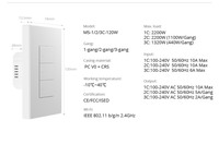Sakelar Dinding Pintar WiFi SONOFF M5 2Gang Matter Switch, Kontrol Jarak Jauh Aplikasi EWeLink, Berfungsi Dengan Apple Home, Alexa, Google, Smartthings