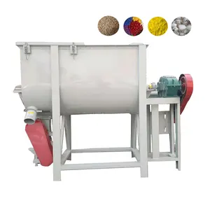 Penjualan laris pabrik bubuk kering Mixer horisontal bubuk kimia Mixer 100kg 200kg 300kg pupuk pakan hewan mixer di kenya