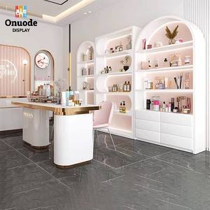 Perfume Shop LED <b>Display</b> Stand <b>Wall</b> <b>Cabinet</b> Makeup Store Decor Shelves Skincare Items Cosmetic Showcase Beauty Shop Furniture - Product Image 3