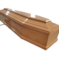 Cercueil funéraire en bois bon marché de nouveau design de luxe de style européen