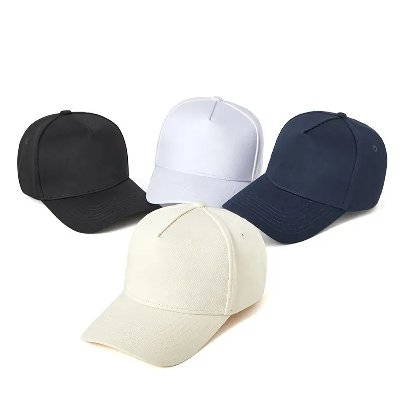 Wholesale Four Seasons 5-Panel Hats New Solid Colors Outdoor sports baseball hat for man peaked cap