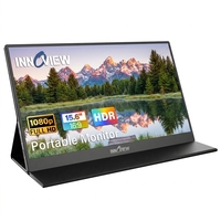 InnoView Gaming Portable Monitor 15.6 Inch FHD 1080P USB C Second External Monitor Built-in Speaker with Protective Case