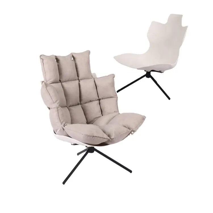 Nordic designer di riso lolla sedia in tessuto creativo divano singolo americano schienale alto sedia tigre
