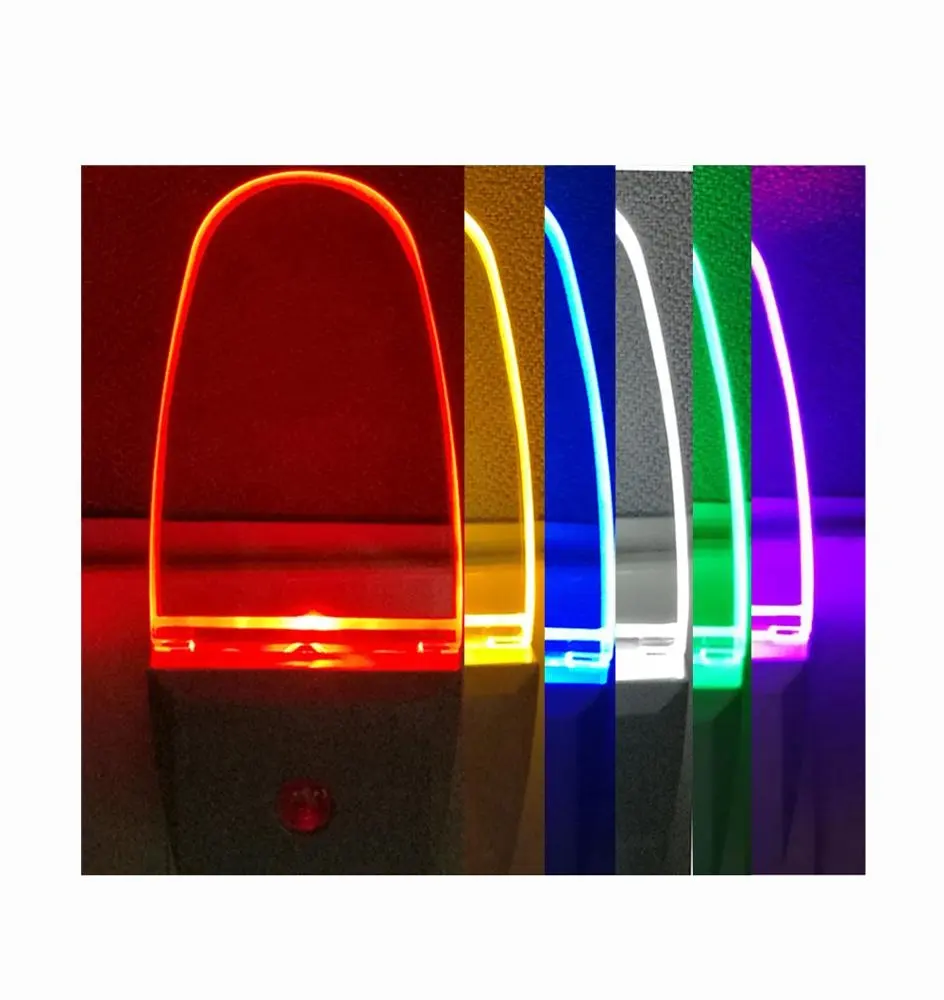 Sensor de mudança de cor rgb multicolor, luz noturna de led