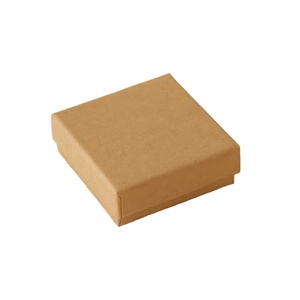 批发复古空首饰礼品盒，海绵填充哑光层压牛皮纸盒，定制尺寸 - Product Image 2