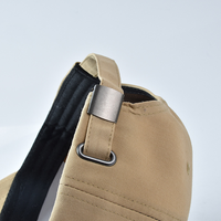 Vente en gros de chapeau de papa structuré en coton avec logo en cuir PU casquette de baseball sport personnalisée à 6 panneaux à bord incurvé