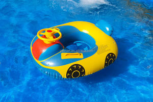 Anillo de natación infantil Mart, <span class=keywords><strong>flotador</strong></span> de coche de bebé de PVC ecológico <span class=keywords><strong>con</strong></span> <span class=keywords><strong>volante</strong></span>, asiento seguro para piscina, diversión para niños - Product Image 4